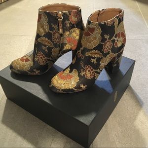 NWOT Aquazzura Ankle Textile Boots